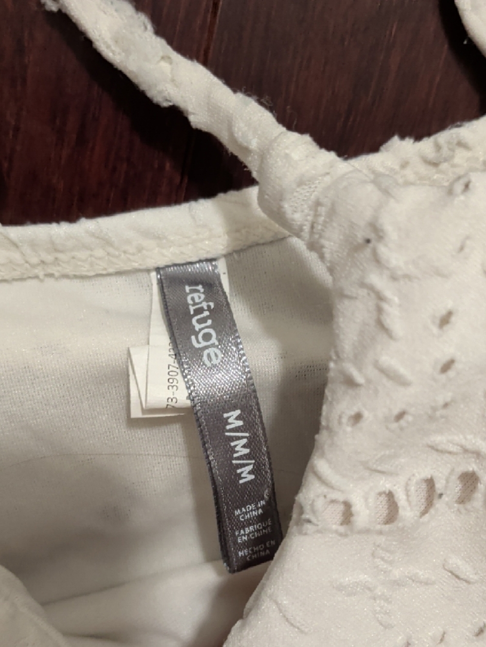 refuge White Eyelet One-Piece Swimsuit - Picture 5 of 8